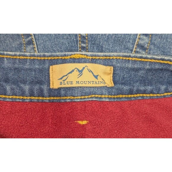 Blue Mountain Jeans 8 Women's Blue Fleece Lined Straight Leg Warm Winter Snow - Picture 6 of 7